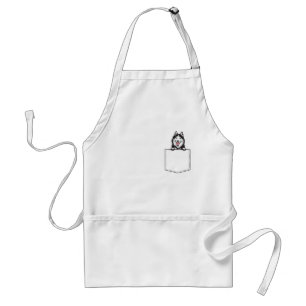 Siberian Husky Dog Pocket Schürze