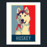 Siberian Husky Dog Portrait Pop Art Poster<br><div class="desc">Das Siberische Husky Dog Portrait Hope Poster Design und weitere Produkte für Husky Besitzer und Hundefreunde, die Tiere mögen. Das perfekte Geschenk für Ihren besten kleinen Freund, um ihm Liebe zu zeigen.</div>