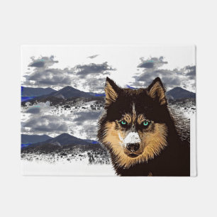 Siberian Husky Door Mat Fußmatte