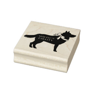 Siberian Husky Doppy Puppy Gummistempel