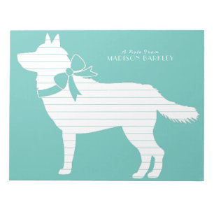 Siberian Husky Doppy Puppy Malamut Notizblock