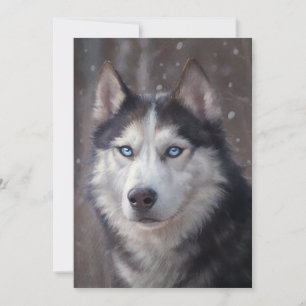 Siberian Husky Einladung