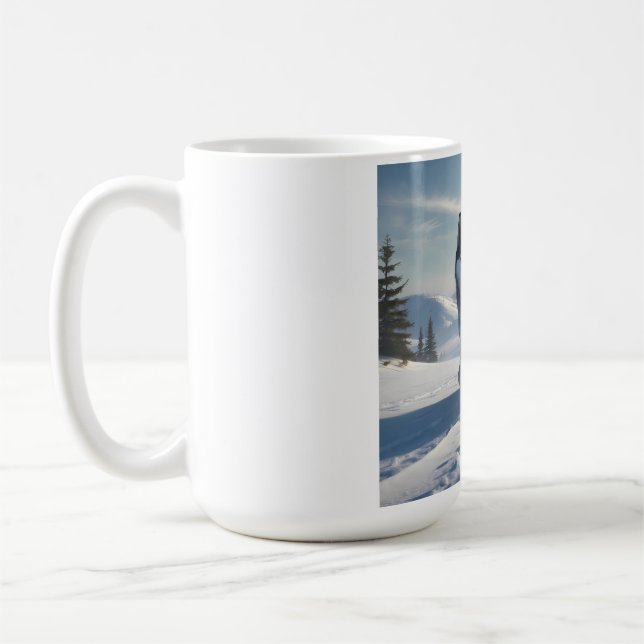 Siberian Husky Elegante Tasse (Links)