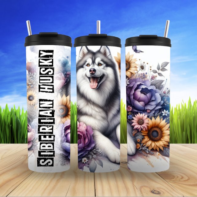 Siberian Husky Fantasy Thermosbecher (Von Creator hochgeladen)