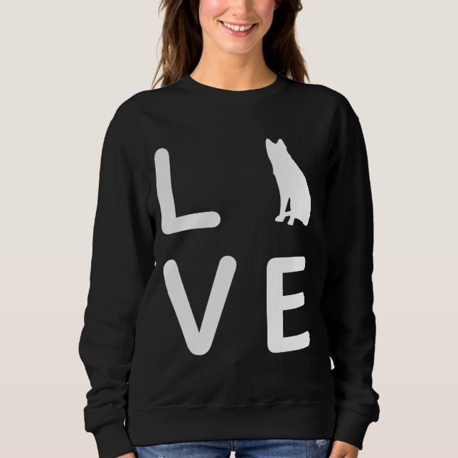 Siberian Husky-Geschenk Sweatshirt (Vorderseite)