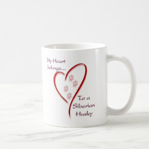 Siberian Husky Heart Belongs Kaffeetasse