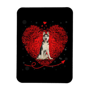 Siberian Husky Heart Liebe Funny Valentine Gift Magnet