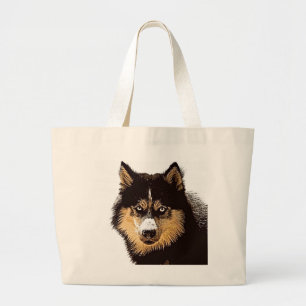 Siberian Husky Jumbo Stoffbeutel