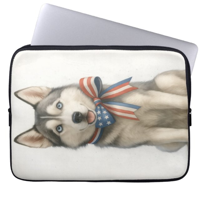 Siberian Husky Laptop Sleeve (Vorderseite)