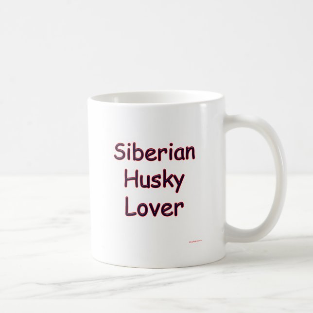 Siberian Husky Lover Kaffeetasse (Rechts)