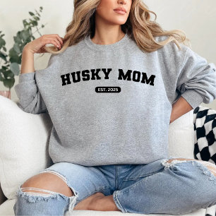 SIBERIAN HUSKY MAMA Hund Mama Custom Birth Year Sweatshirt