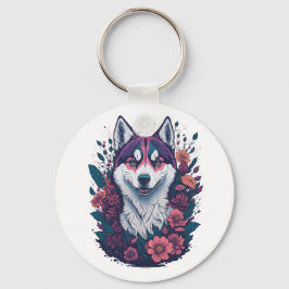 Siberian Husky Mens Schlüsselanhänger
