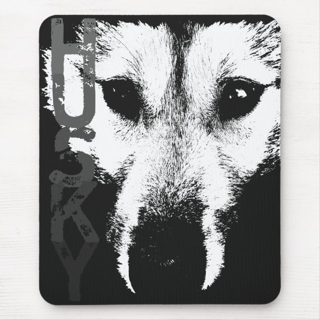 Siberian Husky Mousepad gibt Malamute Wolf Dogs (Vorne)