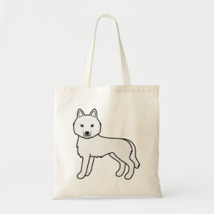 Siberian Husky Niedlich Cartoon Dog Tote Bag Tragetasche