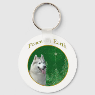 Siberian Husky Peace Schlüsselanhänger
