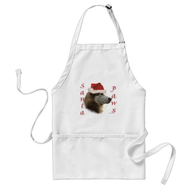 Siberian Husky Santa Paws Schürze (Vorne)