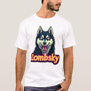 Siberian Husky Sibe Zombie-Hund Halloween Essentia T-Shirt