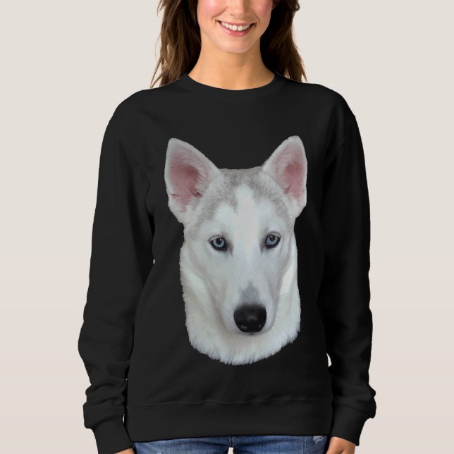 Siberian Husky Sky Sweatshirt (Vorderseite)