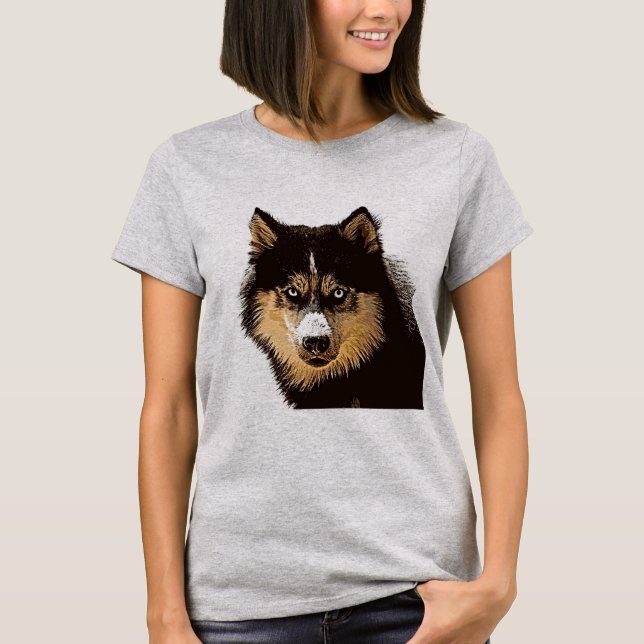 Siberian Husky T-Shirt (Vorderseite)