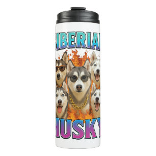 Siberian Husky Thermosbecher