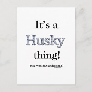 Siberian Husky Thing Postkarte