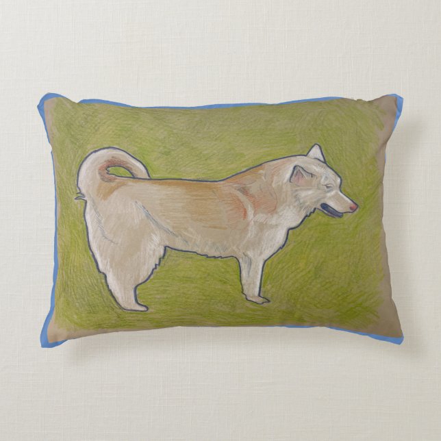 Siberian Husky Throw Kissen (Vorderseite)