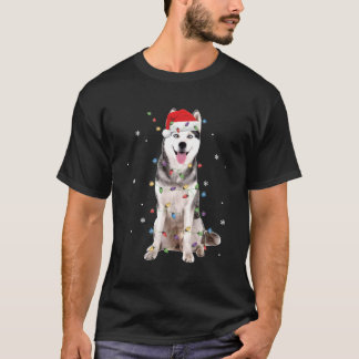 Siberian Husky Weihnachtsfunny Pajama Santa Dog Lo T-Shirt