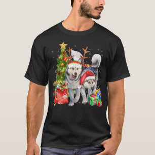 Siberian Husky Weihnachtsmannmütze Funny Christmas T-Shirt