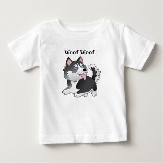 Siberian Husky Woof Woof Baby T - Shirt