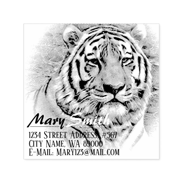 Siberian Tiger セルフインキングスタンプ Permastempel (Design)