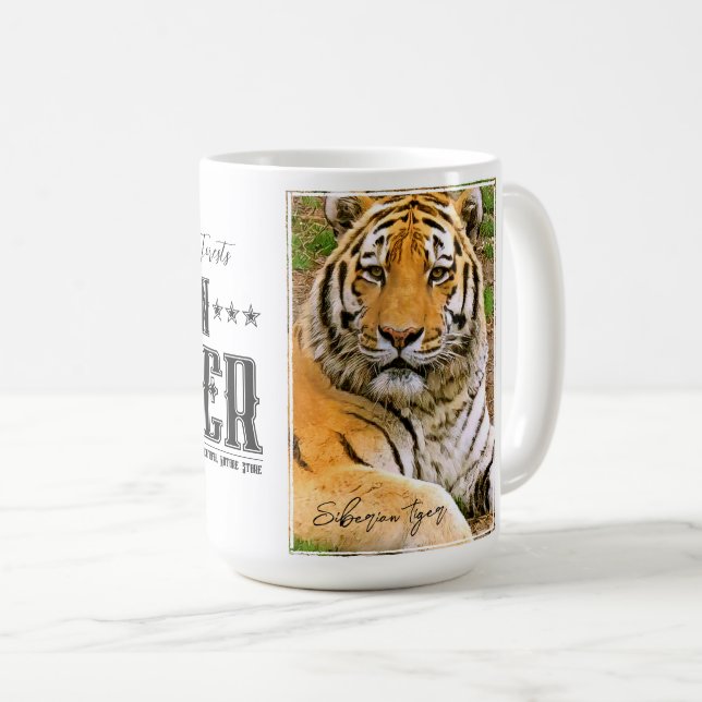 Siberian Tiger マグカップ Kaffeetasse (VorderseiteRechts)