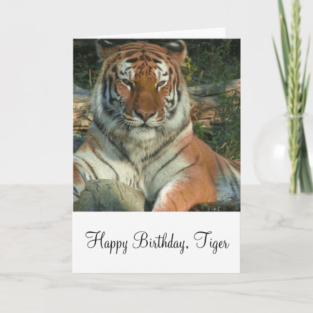 Siberian Tiger Grußkarte Karte (Vorderseite)