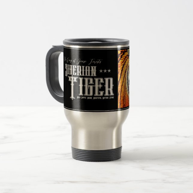 Siberian Tiger Reisebecher (Vorderseite Links)