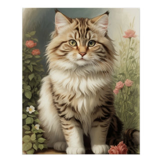 Siberische Katze Poster