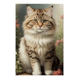 Siberische Katze Poster