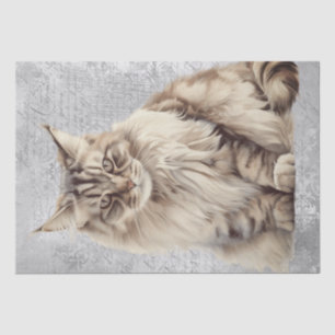 Siberische Katze Seidenpapier