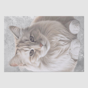 Siberische Katze Seidenpapier