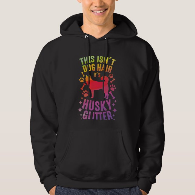 Siberischer Husky Hund Wolf Funny Huskieses Hair H Hoodie (Vorderseite)