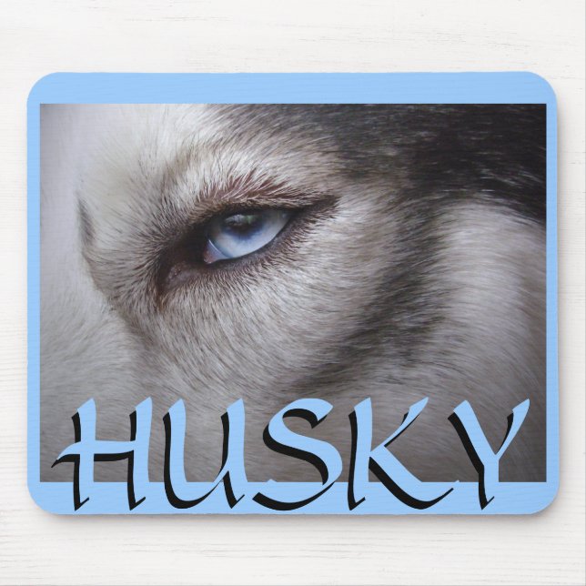 Siberischer Husky Mousepad gibt Malamute Schlitten (Vorne)