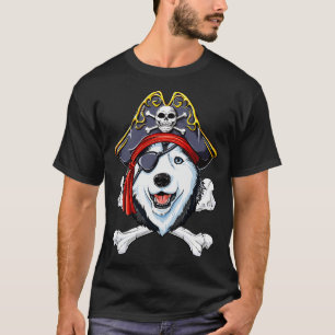 Siberischer Husky Pirate for Boys Girls Kinder Män T-Shirt