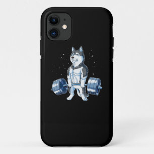 Siberischer Husky Weightlift Funny Deadlift Männer Case-Mate iPhone Hülle