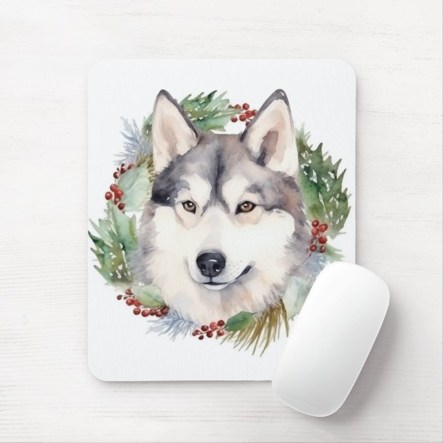 Siberischer Weihnachtsmann Weihnachtsmann Mousepad (Mit Mouse)