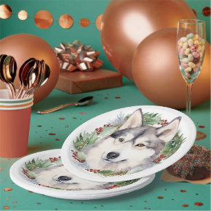 Siberischer Weihnachtsmann Weihnachtsmann Pappteller