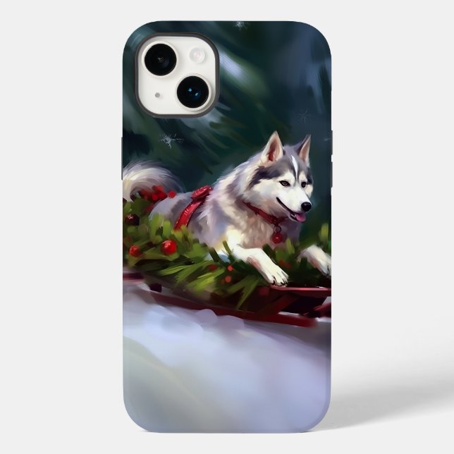 Siberischer Weihnachtsschnee Case-Mate iPhone 14 Plus Hülle (Rückseite)
