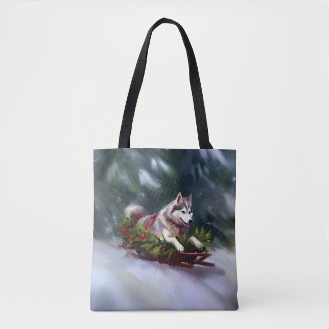 Siberischer Weihnachtsschnee Tasche (Vorderseite)