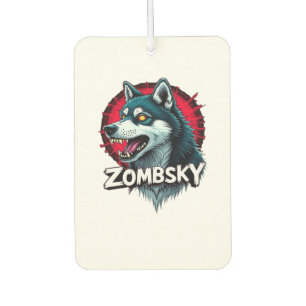 Sibirian Husky Sibe Zombie-Hund Halloween Essentia Autolufterfrischer