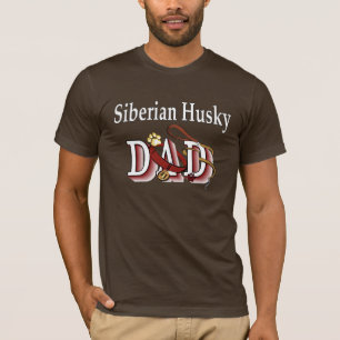 Sibirian Husky-Vater-Bekleidung T-Shirt