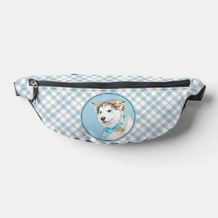 Sibirian Husky Welpen Malerei Kupferroter Hund Kun Bauchtasche