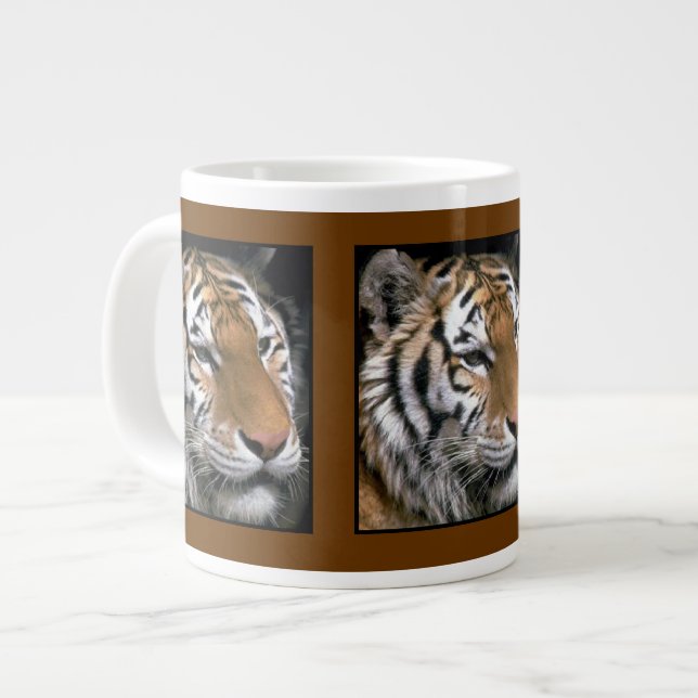 Sibirien Tiger Lounge Kunst Jumbo-Tasse (Vorderseite Links)