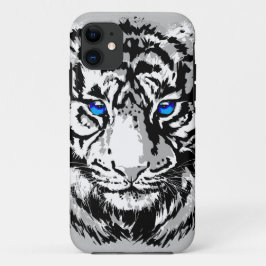 Sibirienweißer Tiger Kopf - Tiger Blue Case-Mate iPhone Hülle